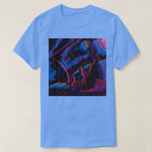 Abstraktes Wikingschiff T-Shirt (Design vorne)