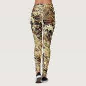 abstraktes wildes Gras Leggings (Rückseite)