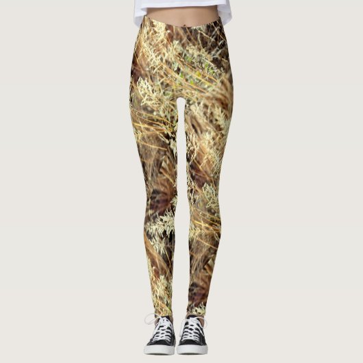 abstraktes wildes Gras Leggings (Vorderseite)