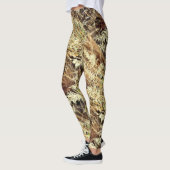 abstraktes wildes Gras Leggings (Links)