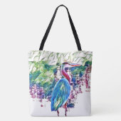 Abstraktes Wildlife Beach Art Lebensmittelgeschäft Tasche (Rückseite)