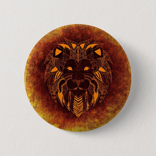 Abstraktes Wildtier Button (Vorderseite)