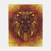 Abstraktes Wildtier Fleecedecke (Vorderseite)