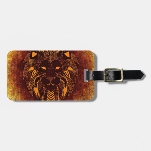 Abstraktes Wildtier Gepäckanhänger (Vorderseite horizontal)