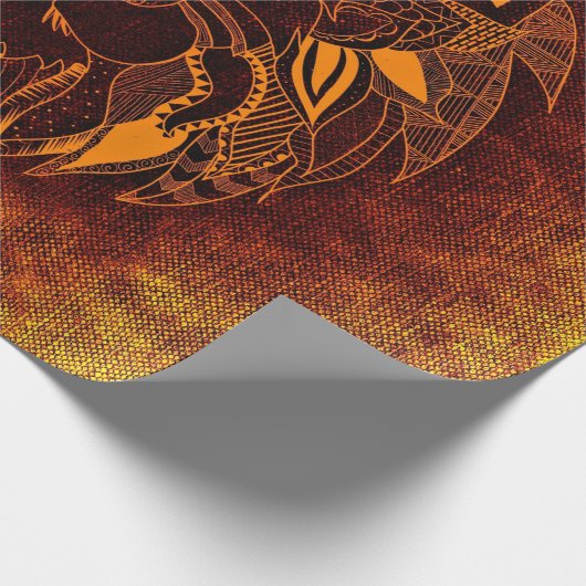 Abstraktes Wildtier Geschenkpapier (Ecke)