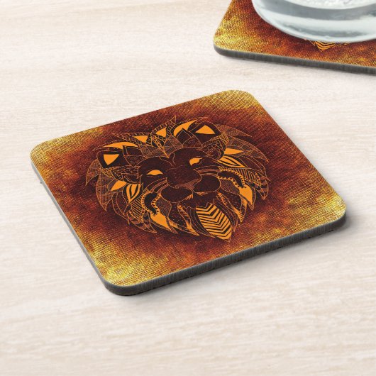 Abstraktes Wildtier Getränkeuntersetzer (Linke Seite)