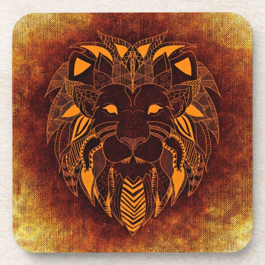 Abstraktes Wildtier Getränkeuntersetzer (Vorderseite)