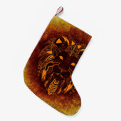 Abstraktes Wildtier Kleiner Weihnachtsstrumpf (Vorderansicht (hängend))