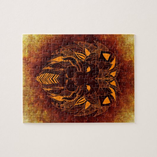 Abstraktes Wildtier Puzzle (Horizontal)