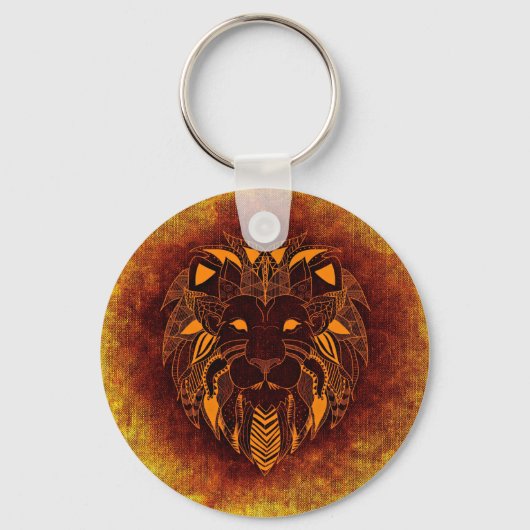 Abstraktes Wildtier Schlüsselanhänger (Vorderseite)