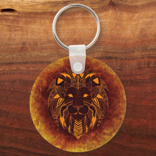 Abstraktes Wildtier Schlüsselanhänger (Vorderseite)