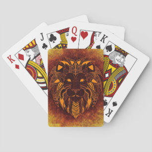 Abstraktes Wildtier Spielkarten