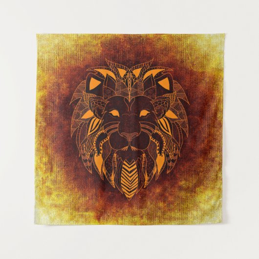 Abstraktes Wildtier Wandteppich (Vorderseite)