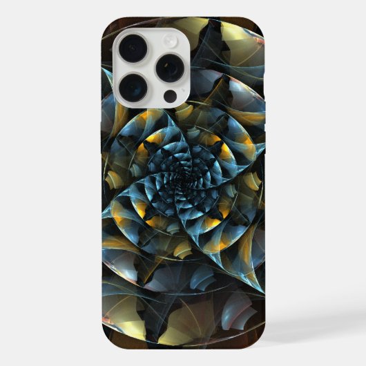 Abstraktes Windrad-Kunstwerk iPhone Hülle (Rückseite)