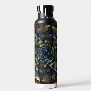 Abstraktes Windrad-Kunstwerk Trinkflasche