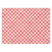 Abstraktes Wintermuster, gemütlich, weiß und rot - Tischdecke (Vorderseite (Horizontal))