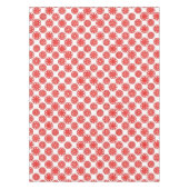 Abstraktes Wintermuster, gemütlich, weiß und rot - Tischdecke (Vorderseite)