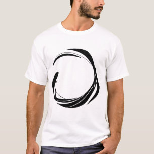 Abstraktes Wirbelkreis-Design – gebogene Ringkunst T-Shirt