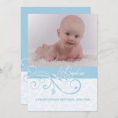 Abstraktes wirbelloses Foto Religiöse Einladung (Vorne/Hinten)