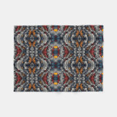 Abstraktes Wirbelmuster-Decke Fleecedecke (Vorderseite (Horizontal))