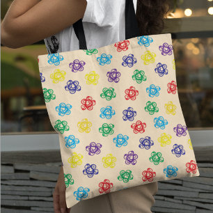Abstraktes Wirbelmuster einfaches Kreisdesign Tasche