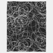 Abstraktes Wirbles Farbskript Fleecedecke (Vorderseite)