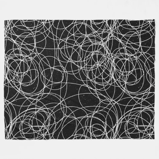 Abstraktes Wirbles Farbskript Fleecedecke (Vorderseite (Horizontal))