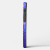 Abstraktes Wirbles Fraktal in Blau und Rosa Case-Mate iPhone Hülle (Rückseite / Links)