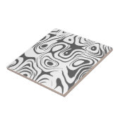 Abstraktes Wirbles Muster in Grau und Weiß Fliese (Seite)