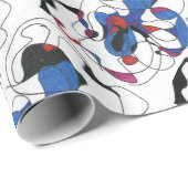 abstraktes Wrapping Paper "Creepy Crawleys" Geschenkpapier (Rolleneckpunkt)