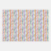 Abstraktes Wrapping Paper Flat Sheet Set 3 Geschenkpapier Set (Vorderseite 2)