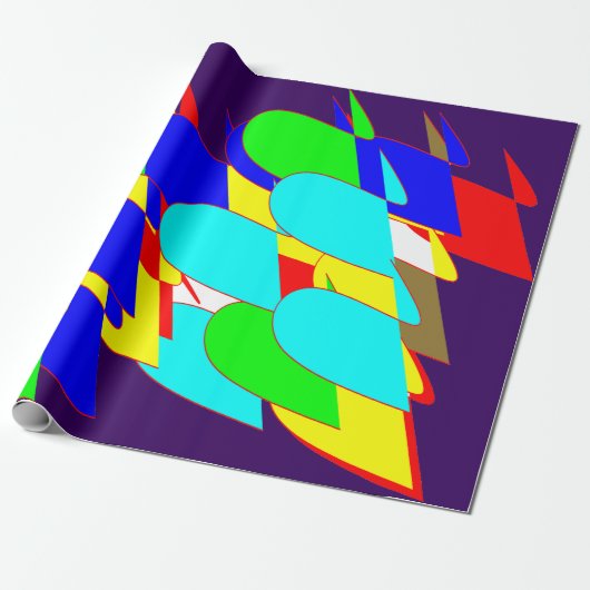 Abstraktes Wrapping-Papier für den Farbschlauch Geschenkpapier (Ungerollt)