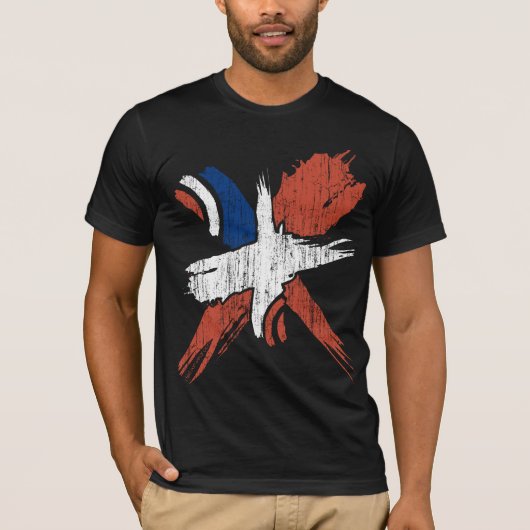 Abstraktes X (Vintag) T-Shirt (Vorderseite)