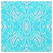 Abstraktes Zebra blau-weiß Stoff (Muster)