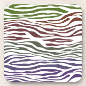 Abstraktes Zebra Getränkeuntersetzer (Vorderseite)