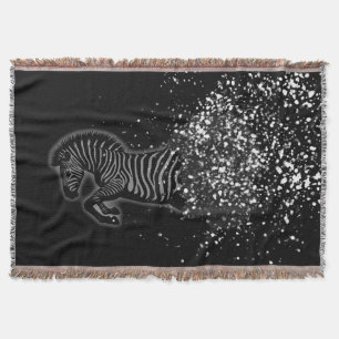 Abstraktes Zebra in Bewegung Flüssig Decke