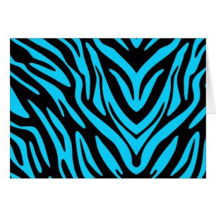Abstraktes Zebra in Blau und Schwarz