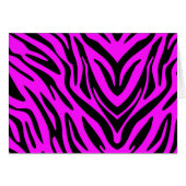 Abstraktes Zebra in Rosa und Schwarz (Vorderseite (Horizontal))