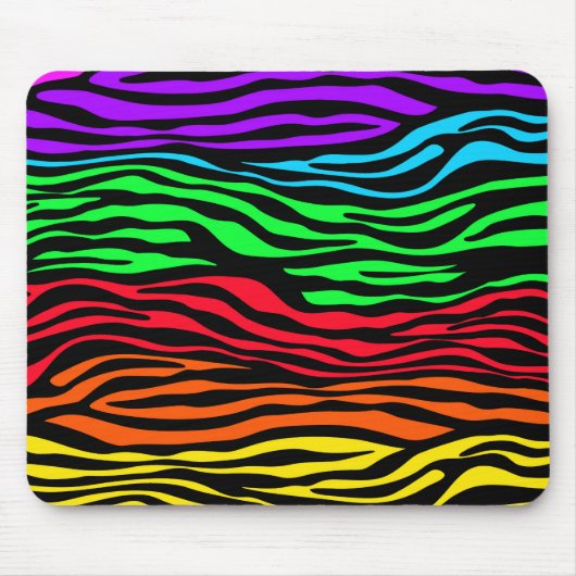 Abstraktes Zebra Mousepad (Vorne)