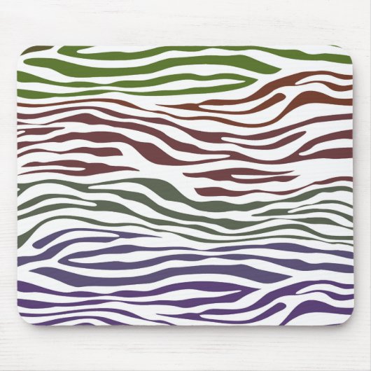 Abstraktes Zebra Mousepad (Vorne)