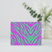 Abstraktes Zebra Postkarte (Stehend Vorderseite)