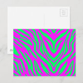 Abstraktes Zebra Postkarte (Vorne/Hinten)