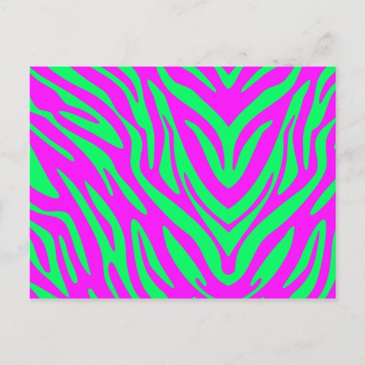 Abstraktes Zebra Postkarte (Vorderseite)