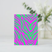 Abstraktes Zebra Postkarte (Stehend Vorderseite)