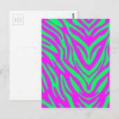 Abstraktes Zebra Postkarte (Vorne/Hinten)