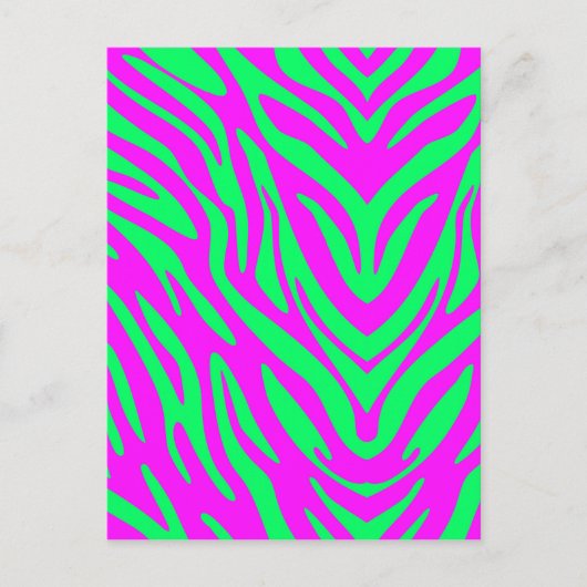 Abstraktes Zebra Postkarte (Vorderseite)