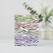Abstraktes Zebra Postkarte (Stehend Vorderseite)