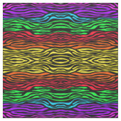 Abstraktes Zebra Regenbogenfarben Stoff (Muster)
