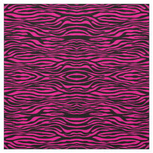 Abstraktes Zebra-Rosa und Schwarzes Stoff