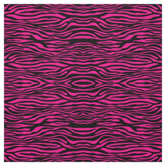 Abstraktes Zebra-Rosa und Schwarzes Stoff (Muster)